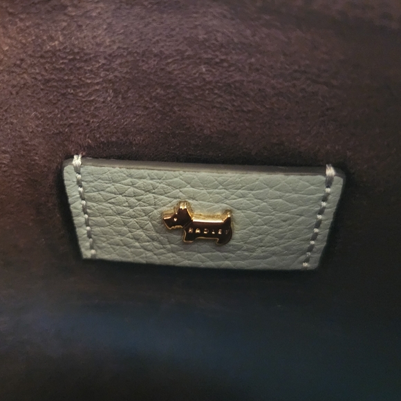 Radley London Hillgate Place Soft Gray Leather/Chain Crossbody W/ Dust Bag NWT - Picture 13 of 16